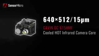 最大 150K までの高い動作温度を備えた冷却 HOT 640×512/12µm 赤外線カメラ コア