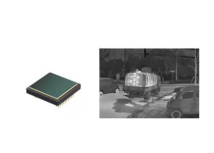 640×512/12μm FPA 無冷却赤外線検出器 熱画像