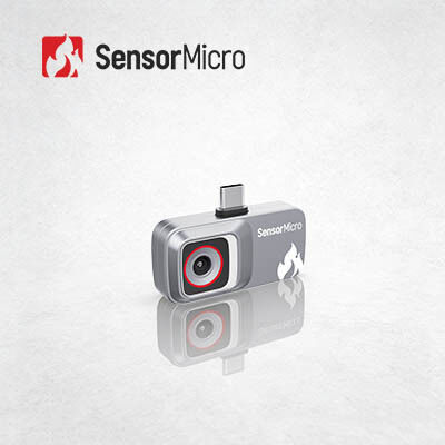 手頃な価格のスマートフォン用アタッチメント型サーマルイメージングカメラ、120×90解像度、12μmピクセルサイズ、ウェーハレベルパッケージ